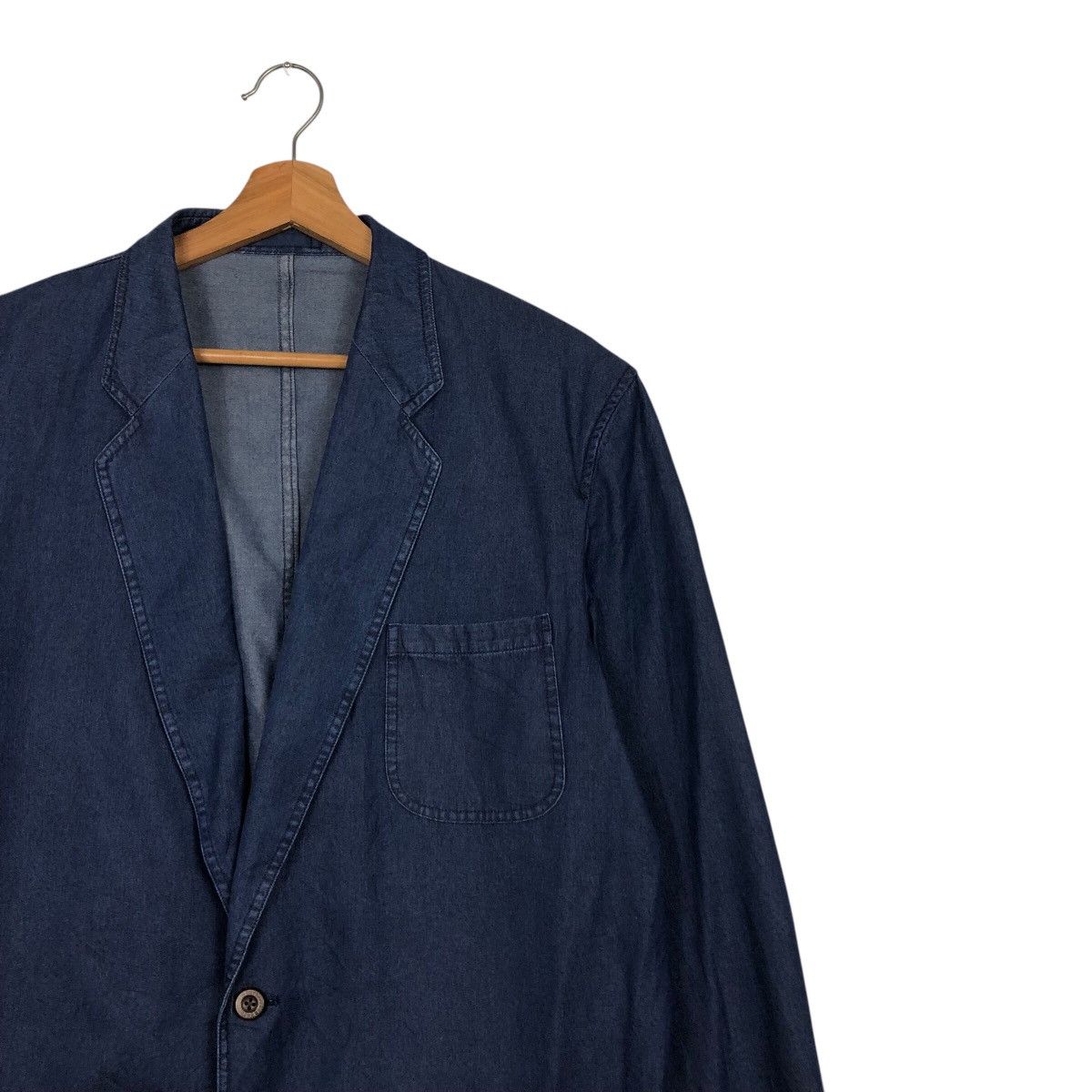 Burberry 📌Vintage Chore Jacket Denim Blue Burberrys Double Breast Size US M / EU 48-50 / 2 - 7 Thumbnail