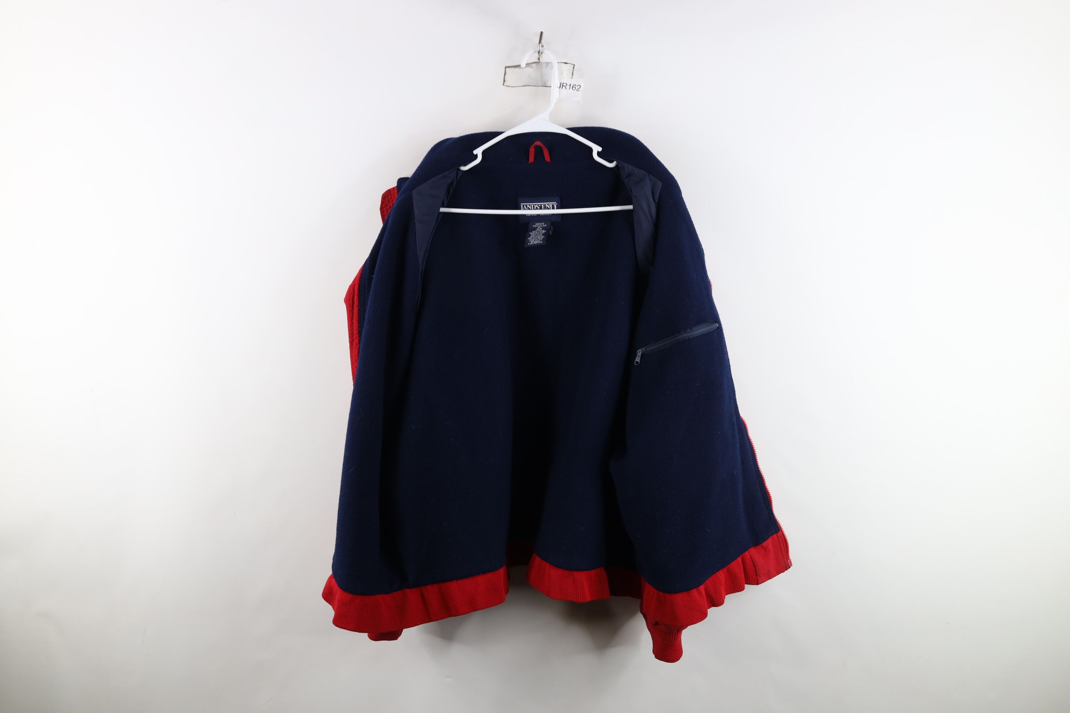 Lands' End Vintage 90s Lands End Fleece Lined Squall Jacket Red USA Size US XL / EU 56 / 4 - 11 Thumbnail