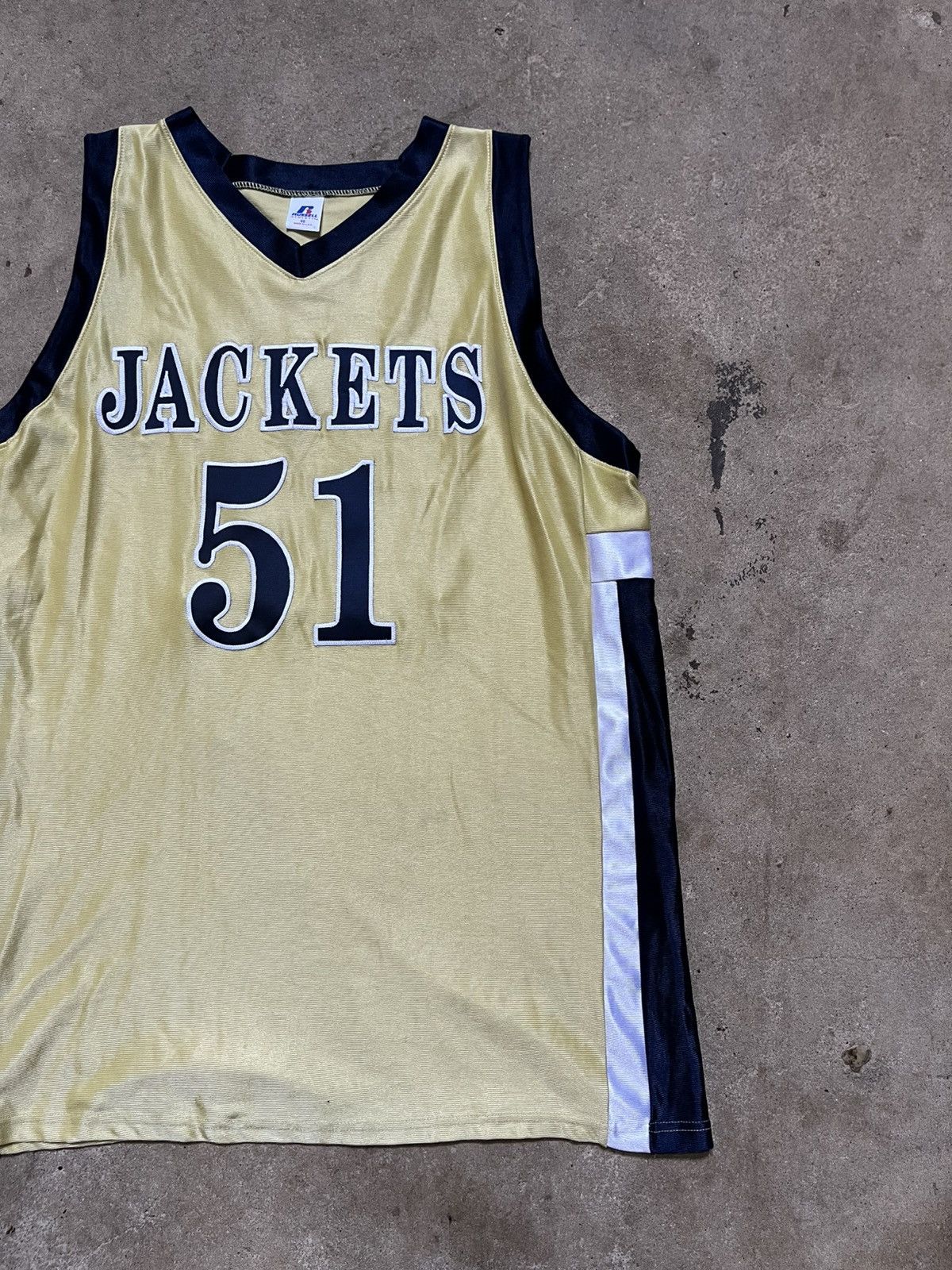 Russell Athletic Vintage y2k David Nelson Georgia Tech Basketball Jersey NCAA Size US L / EU 52-54 / 3 - 1 Thumbnail