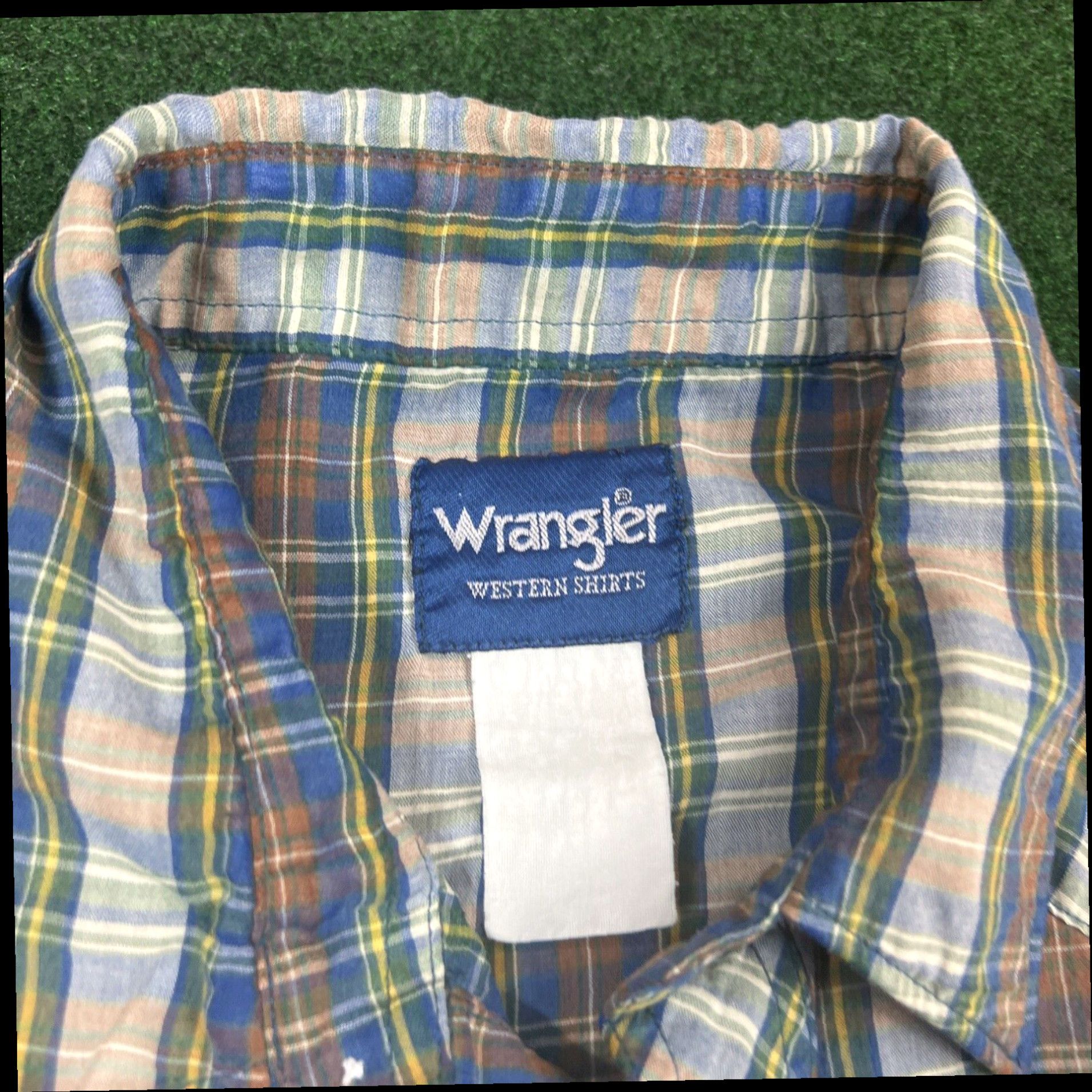 Wrangler Vintage Wrangler Mens Size XXL LongSleeve Pearl Snap Plaid Western Shirt Size US XXL / EU 58 / 5 - 6 Thumbnail