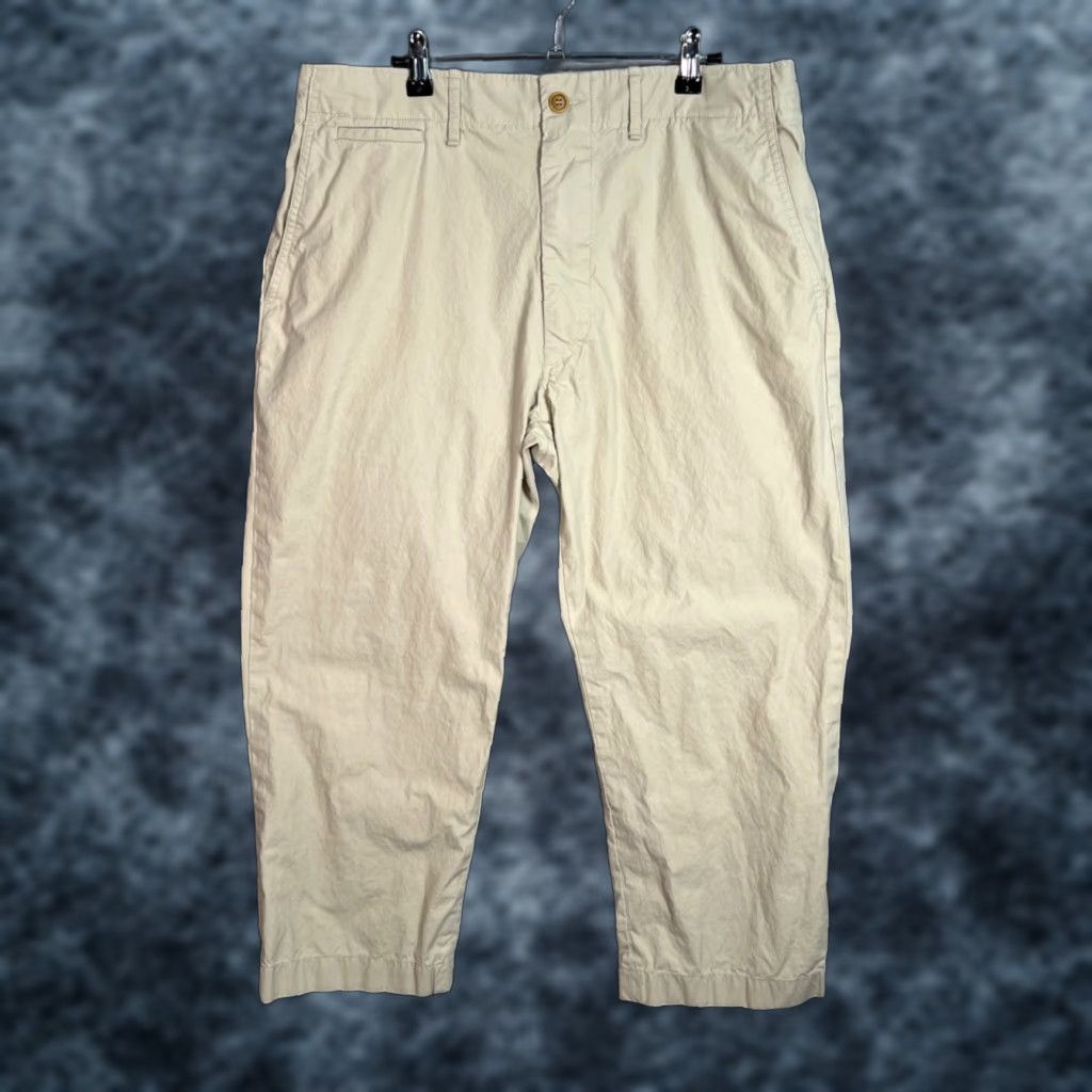 Buck Mason Buck Mason Mens Size 34 Chino Pants Casual Straight-Leg Beige Cotton Flat Front 34 in Inseam 24 in Size US 34 / EU 50 - 1 Thumbnail