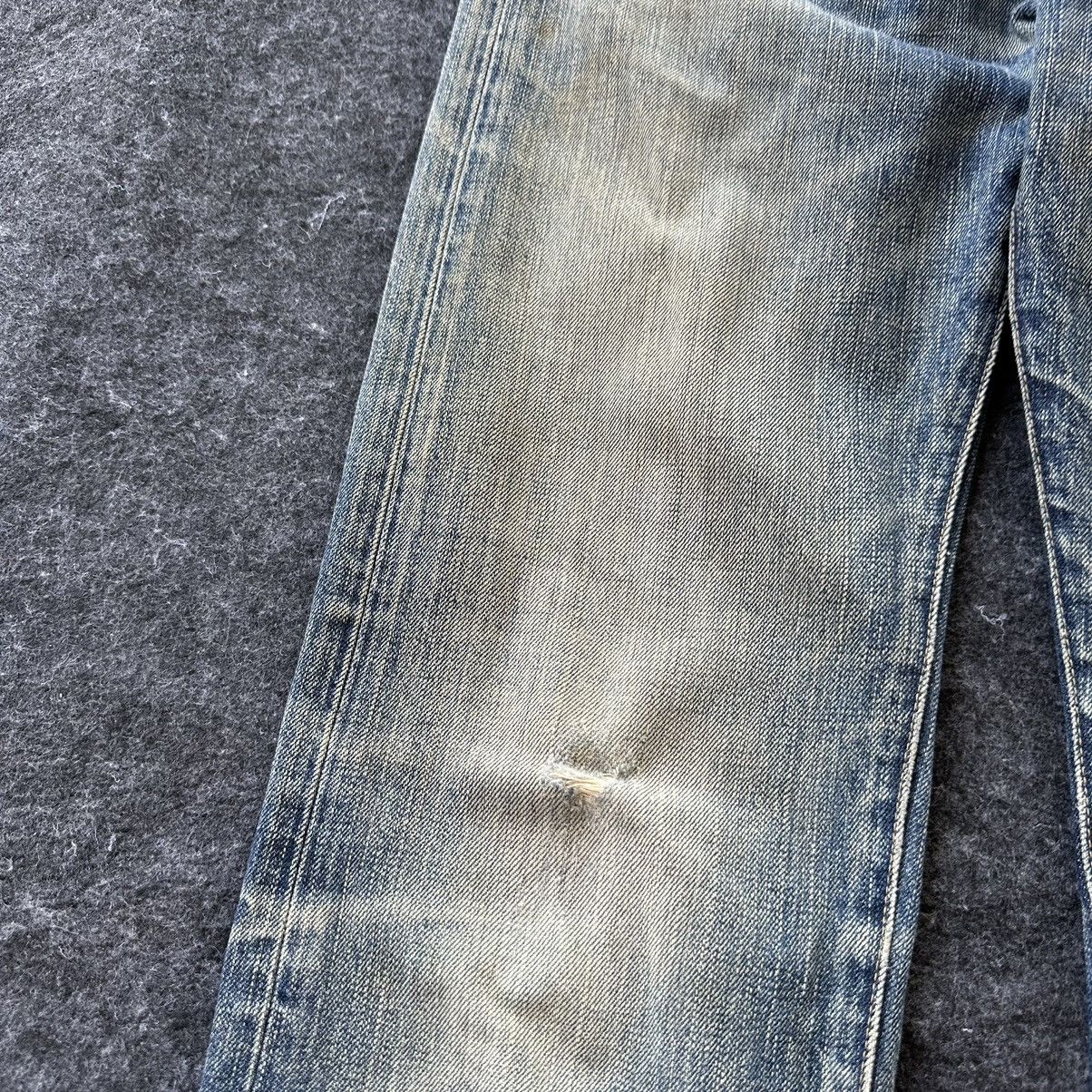 Levi's Levis 505 Red Loop Faded Washed Vintage Denim 29x33 D645 Size US 29 - 4 Thumbnail