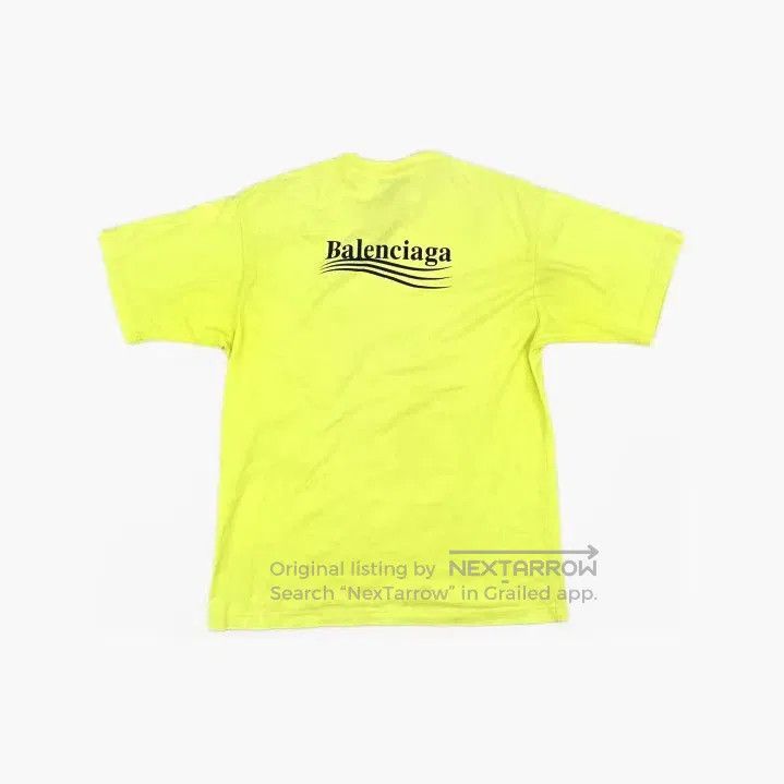 Balenciaga Balenciaga Logo Print Wave Short Sleeve T. Size US XS / EU 42 / 0 - 1 Thumbnail