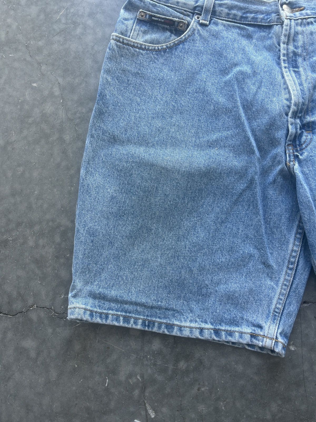 Perry Ellis × Vintage Vintage Y2K Perry Ellis Baggy Jean Shorts Size US 36 / EU 52 - 2 Thumbnail