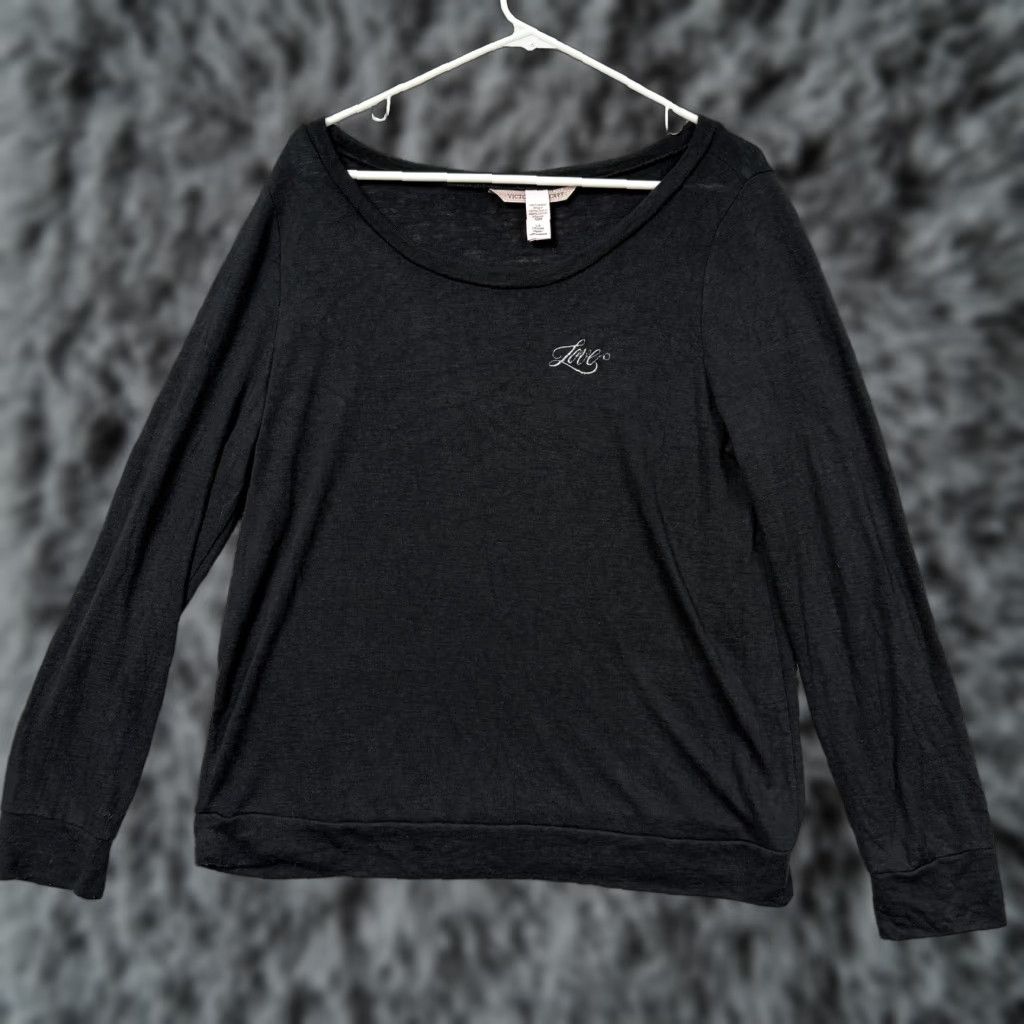 Victoria's Secret Victoria's Secret Top L Layering Minimalist Y2K Dark Romantic Loungewear Ballet Size L / US 10 / IT 46 - 1 Thumbnail