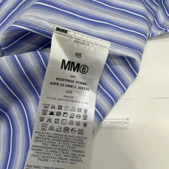 Maison Margiela MM6 Maison Margiela Striped Print Long Sleeve Shirt 0079. Size US L / EU 52-54 / 3 - 3 Thumbnail