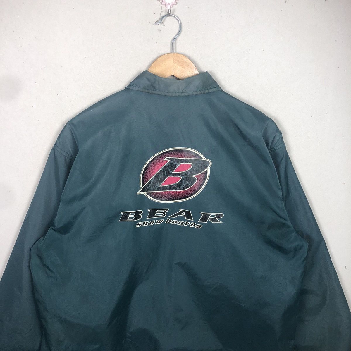 Japanese Brand Vintage 90s Bear Snow Boards Wear Sweater Windbreaker Jacket Size US L / EU 52-54 / 3 - 3 Thumbnail