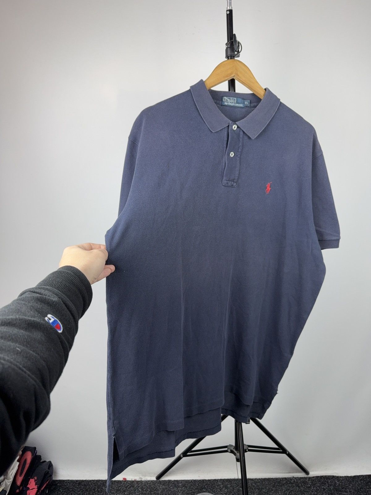 Vintage 90s Polo Ralph Lauren #9 Big Pony Faded Polo Shirt