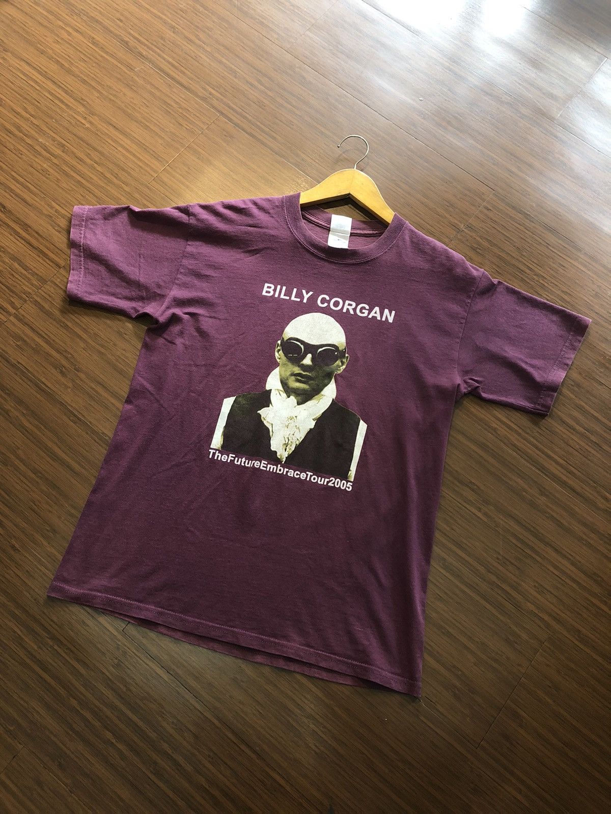 image of Vintage Billy Corgan - The Future Embrace Tour 2005 in Maroon, Men's (Size Medium)