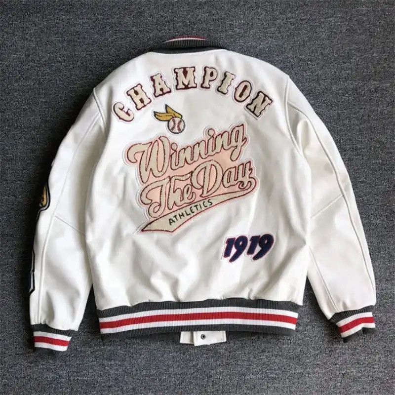 Japanese Brand × Vintage baseball uniform Y2K retro trend leather jacket Size US L / EU 52-54 / 3 - 4 Thumbnail