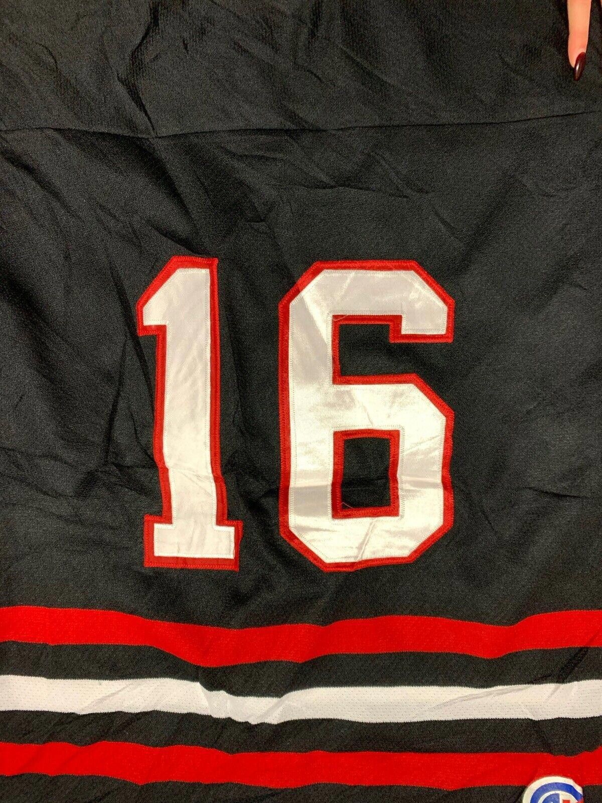 Designer Vintage Chicago Blackhawks NHL Jersey Small Black #16 Size ONE SIZE - 6 Thumbnail