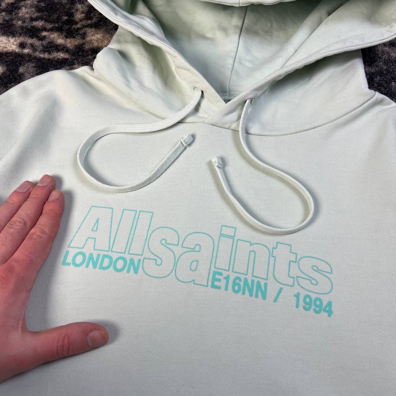 Allsaints Allsaints Big Logo Luxury Hoodie Streetwear Style Size US L / EU 52-54 / 3 - 4 Thumbnail