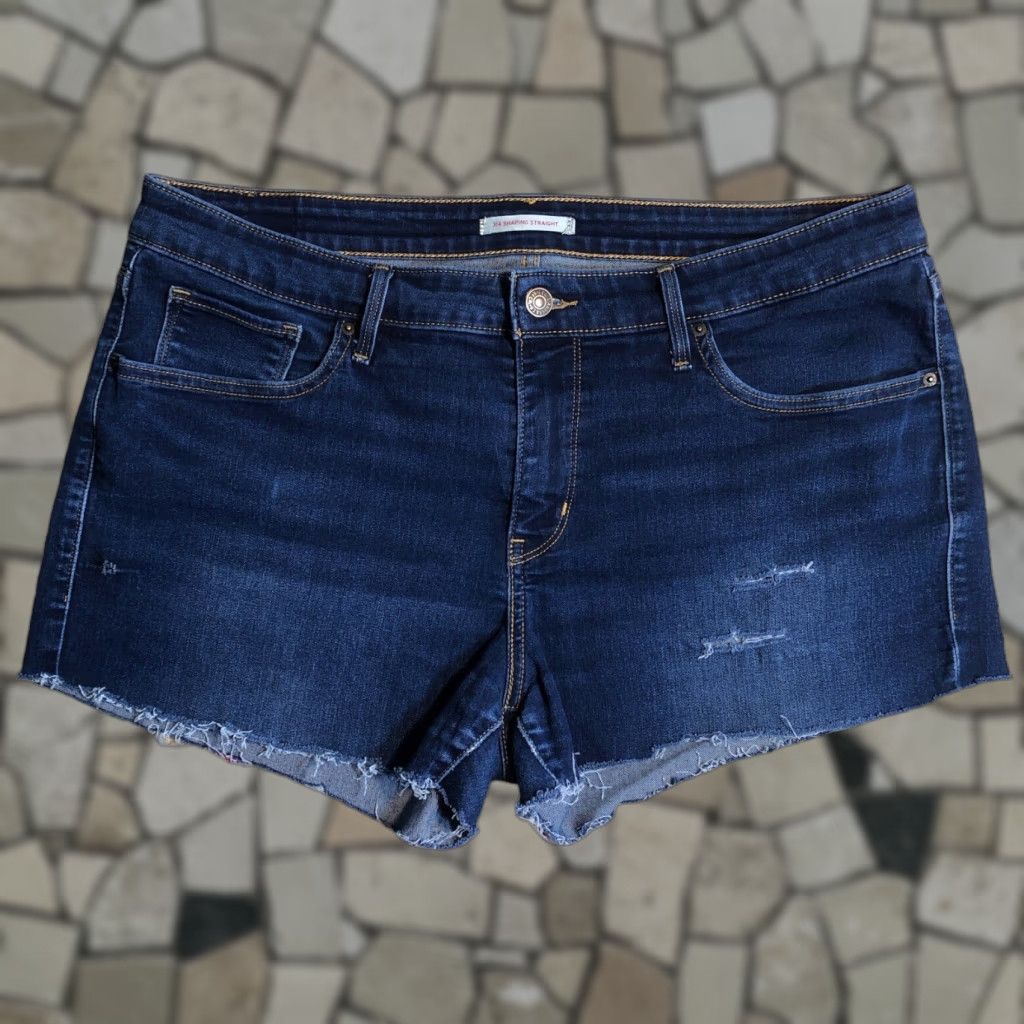 Levi's VINTAGE Levis Denim Blue Jean Shorts Womens Cut Offs 36 X 3 Raw Hem Daisy Dukes 90s Bohemian Size 25" / US 0 / IT 36 - 1 Thumbnail