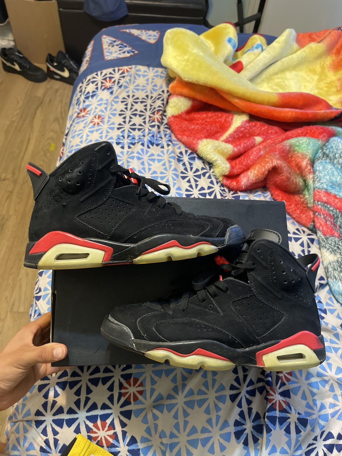 image of Jordan Nike Black Infd Pack 6 Shoes, Men's (Size 8)