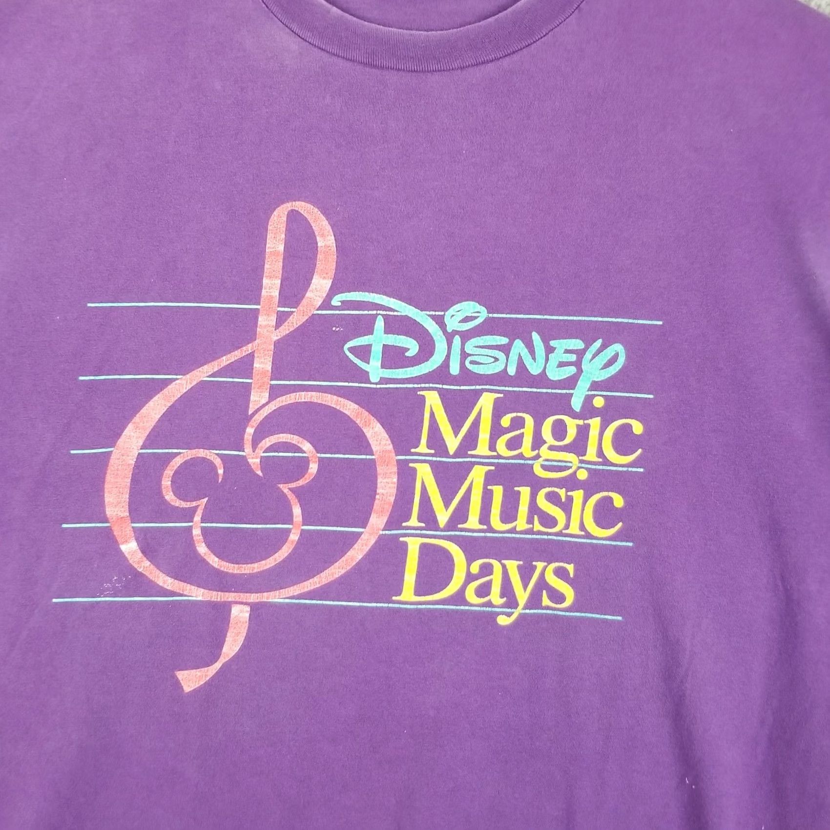 Disney VINTAGE Disney Designs Shirt Adult Large Purple Marks Quality Disney Magic Music Days Shirt Mens Size US L / EU 52-54 / 3 - 2 Thumbnail