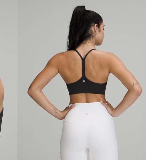 Designer Lululemon Flow Y Wrap-Front High-Neck Bra Sz10 Size ONE SIZE - 1 Thumbnail