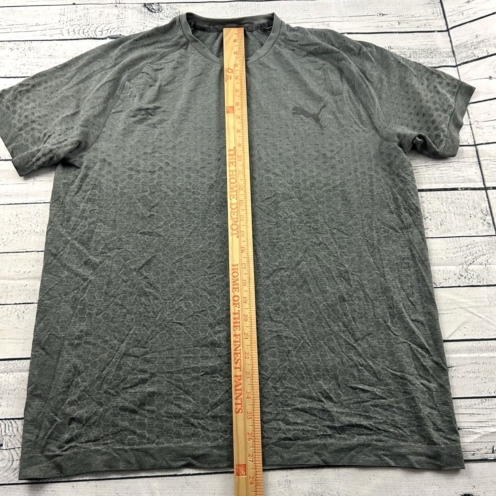 Puma Puma Evoknit Short Sleeve Athletic T Shirt Men's XL Gray Size US XL / EU 56 / 4 - 4 Thumbnail