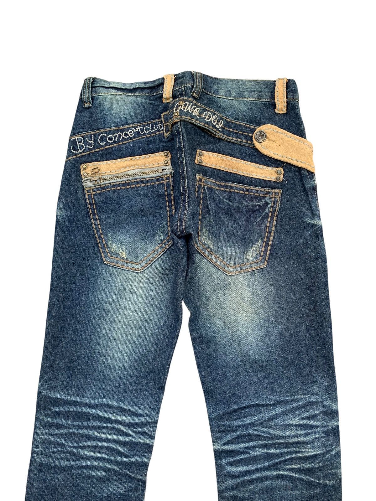 Japanese Brand CONCERT CLUB BUCKLE BACK RUSTY DISTRESSED DENIM Size US 29 - 7 Thumbnail