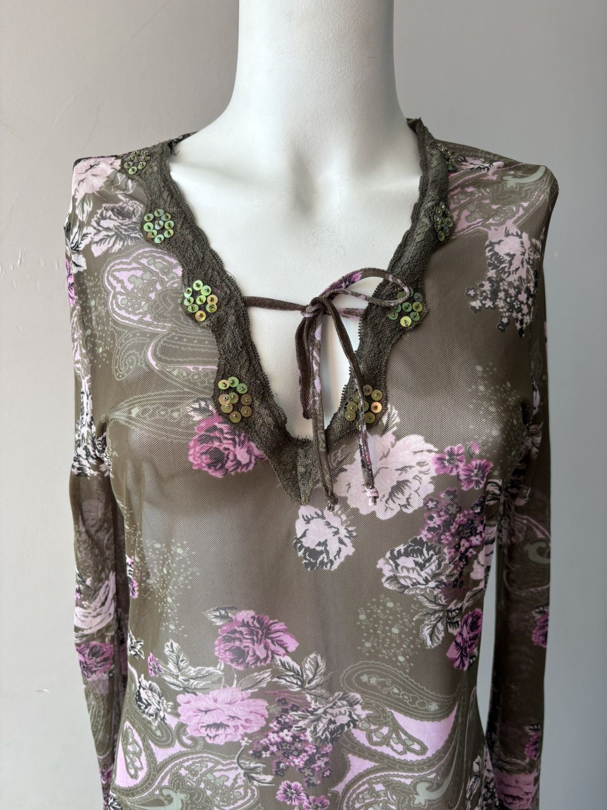 Vintage y2k blouse Size XL / US 12-14 / IT 48-50 - 7 Thumbnail