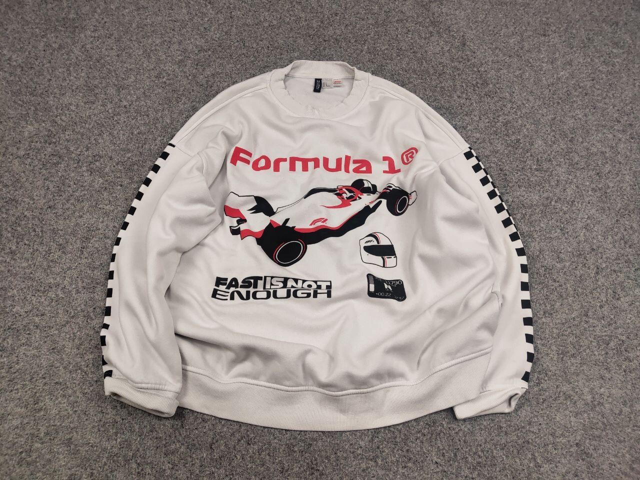 Formula 1 Formula 1 Classic Racing H&M logo Oversized Sweatshirt Size M / US 6-8 / IT 42-44 - 2 Thumbnail