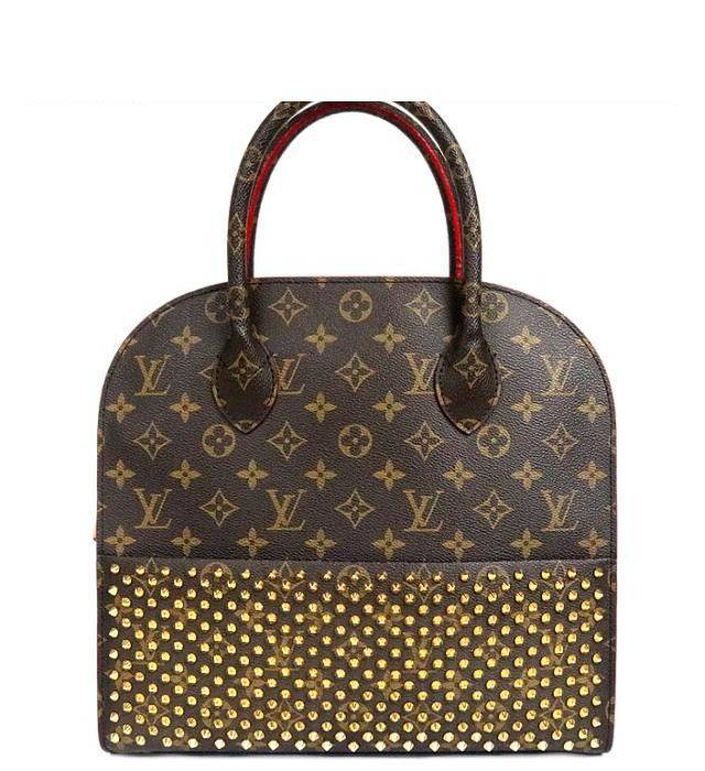 Louis Vuitton Louboutin Collaboration Iconoclast Handbag Monogram Studs Harako
