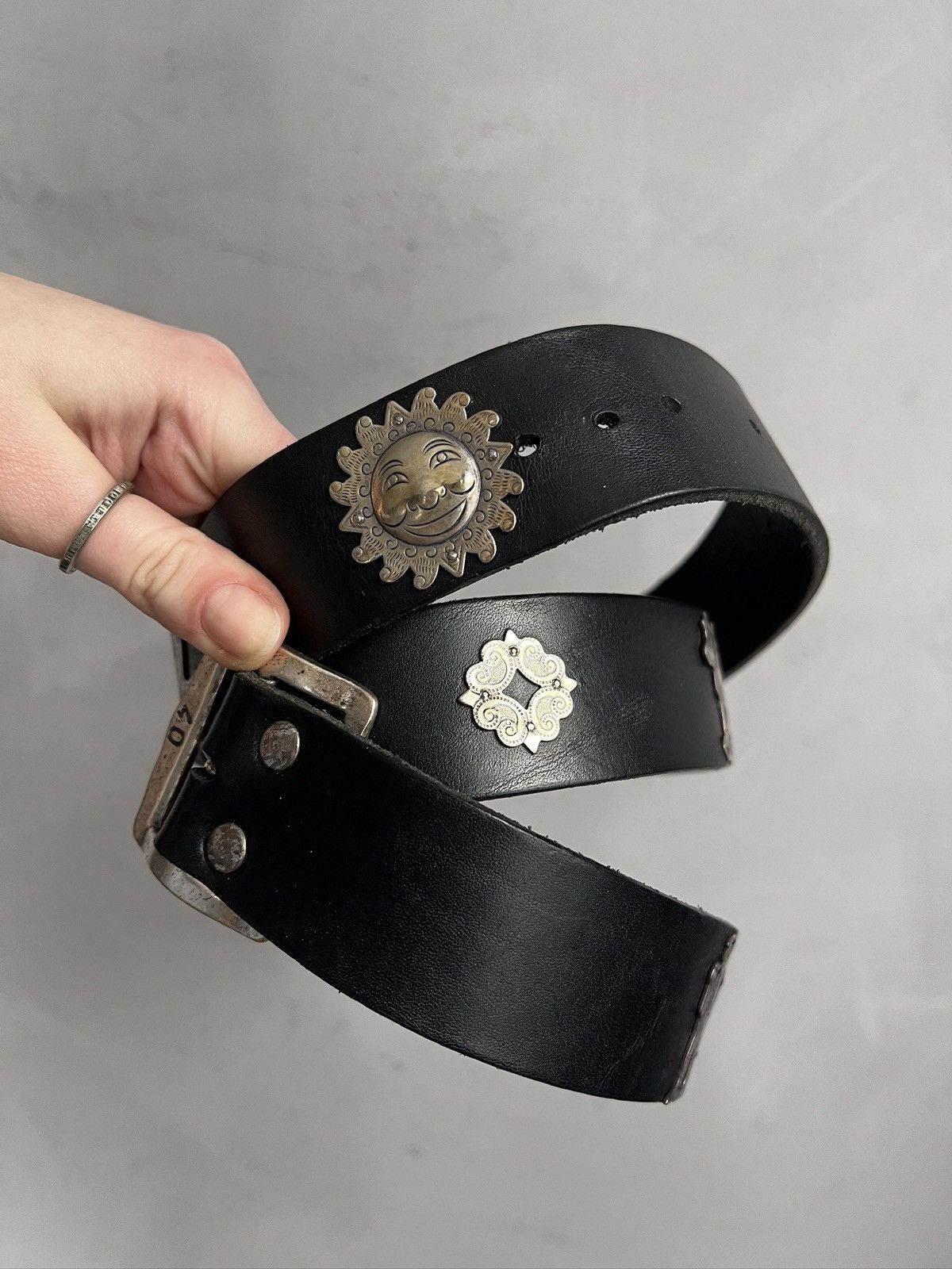 Hysteric Glamour Hysteric glamour style Etro leather avant garde belt y2k Size ONE SIZE - 2 Thumbnail