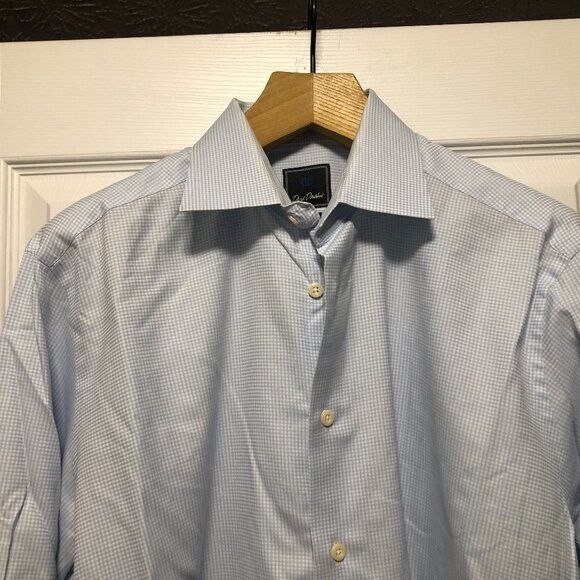 David Donahue David Donahue men's cotton dress shirt trim fit 17/34-35 Size US XL / EU 56 / 4 - 1 Thumbnail