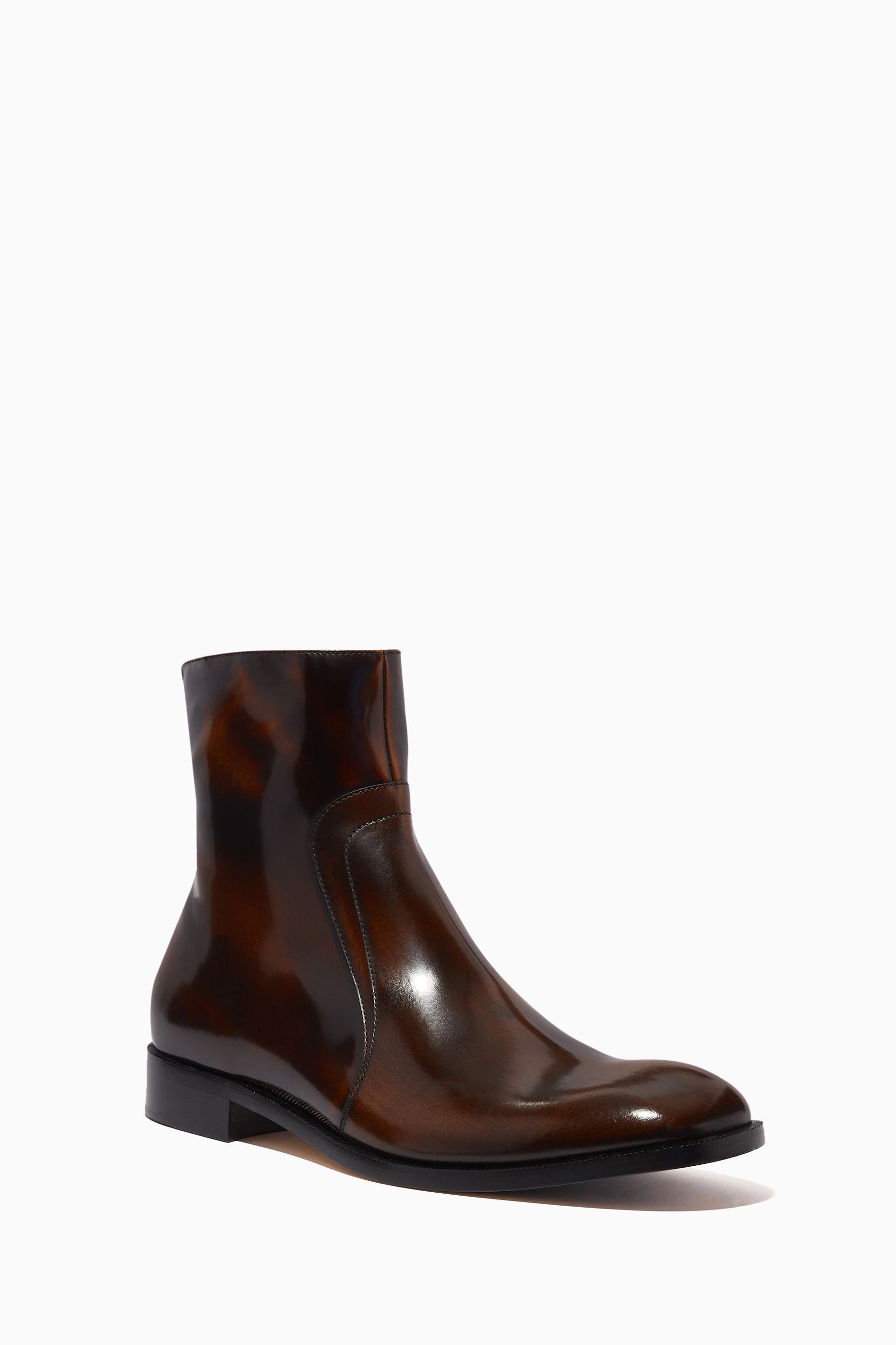 Maison Margiela o1loc1c1025 Ankle Boots in Dark Brown Size US 12 / EU 45 - 3 Thumbnail