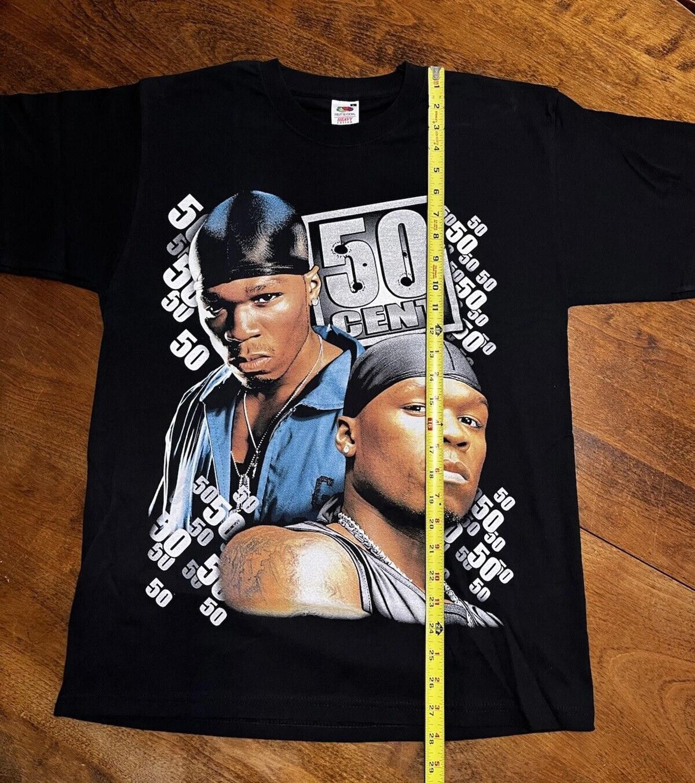 The Unbranded Brand Vintage 2000s 50 Cent T-Shirt Large y2k Deadstock Size US L / EU 52-54 / 3 - 6 Thumbnail