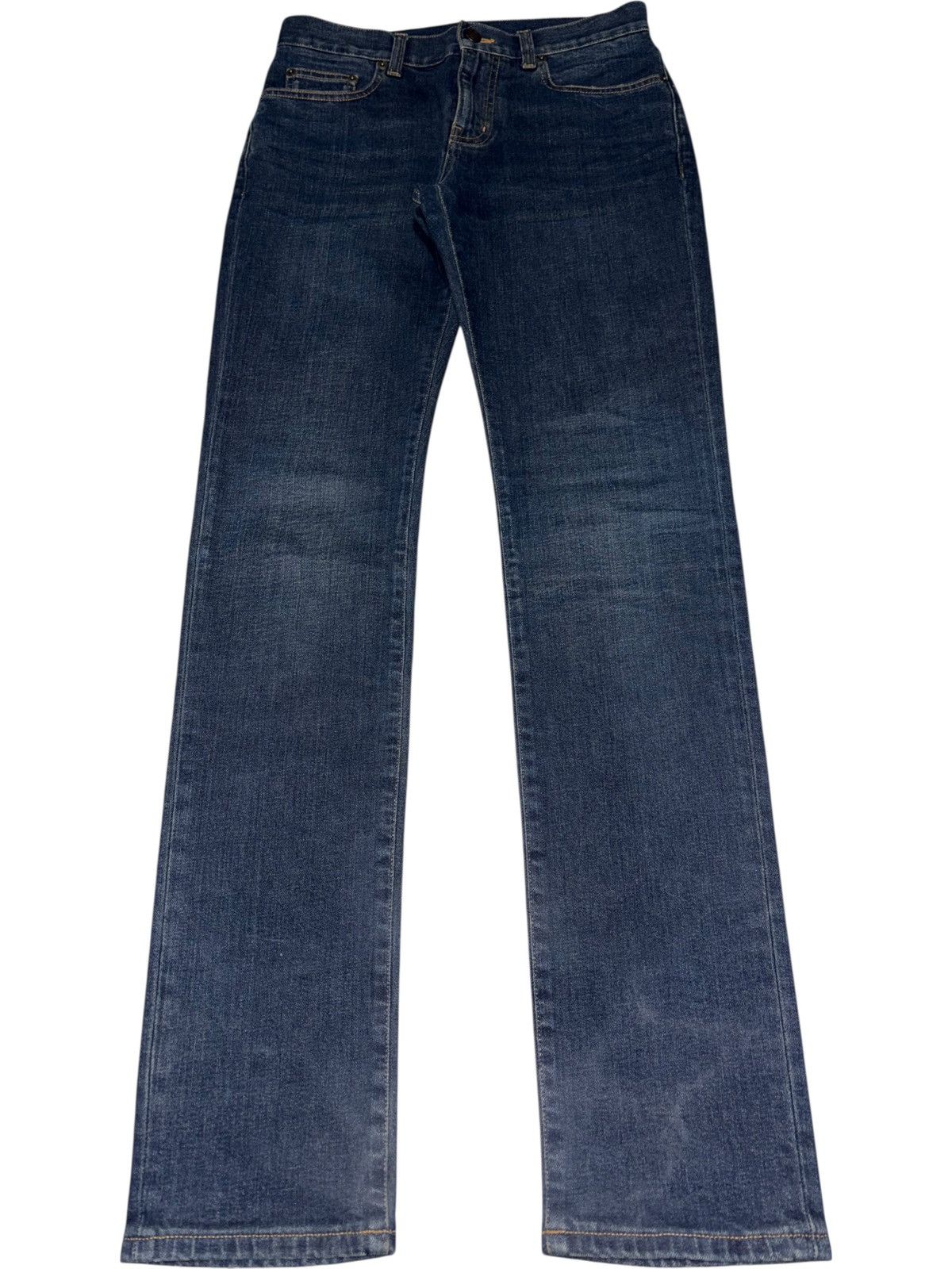 Saint Laurent Paris SS16 Hedi Slimane D02 Jeans Sandwash Navy Denim distressed Size US 28 / EU 44 - 2 Thumbnail