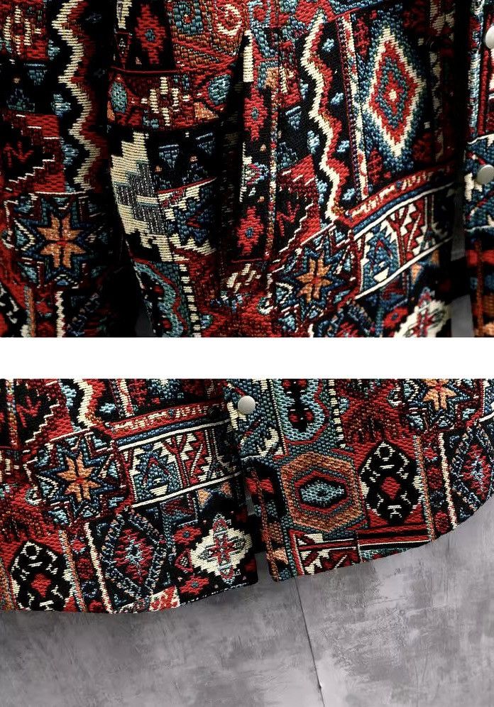 Designer × Japanese Brand Casual jacket with collar ethnic-style coat without buttons Size US XL / EU 56 / 4 - 5 Thumbnail
