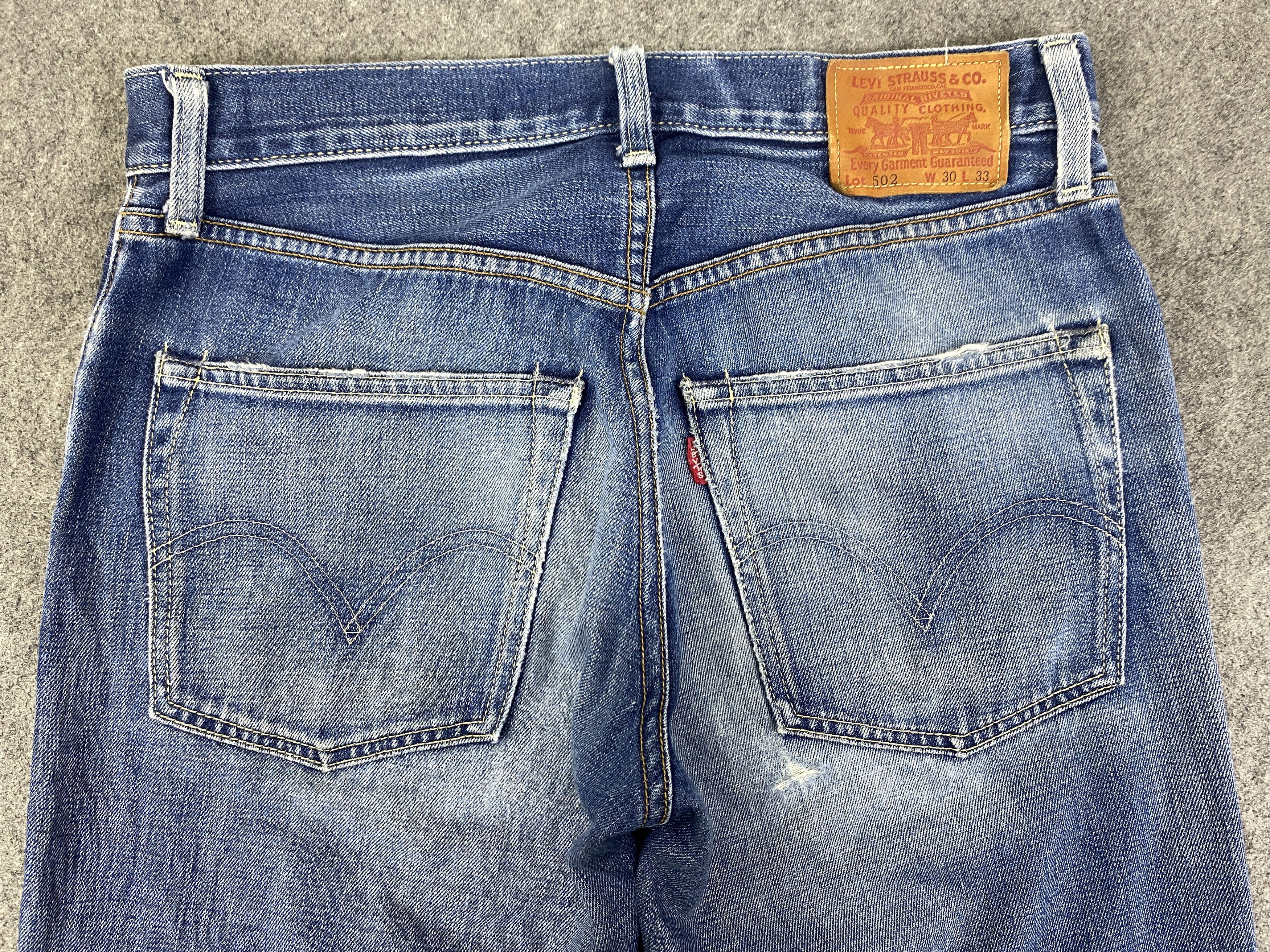Vintage Faded Blue Vintage Levi's 502 Jeans 31x33 - JN3306 Size US 31 - 4 Thumbnail