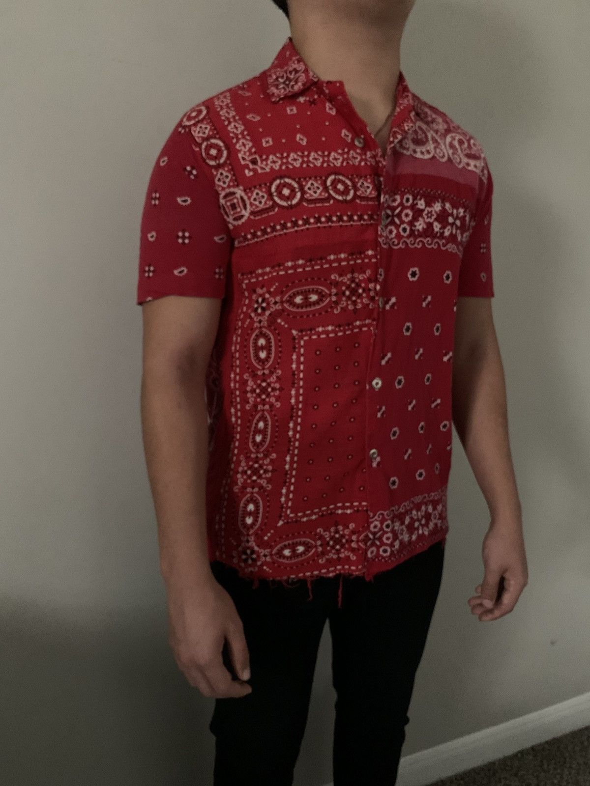 Vintage WornOn LA Vintage Bandana Shirt Size US M / EU 48-50 / 2 - 6 Thumbnail