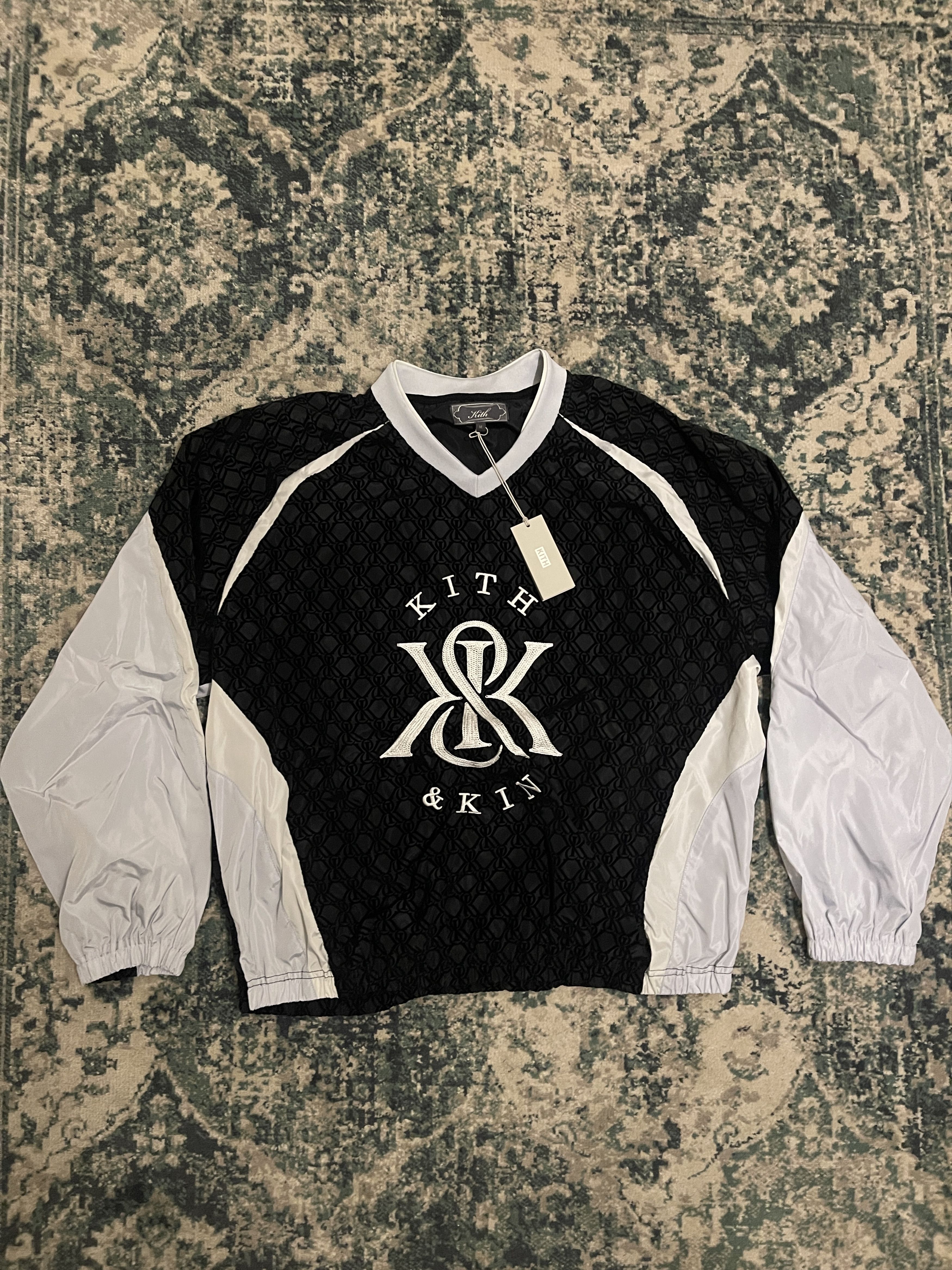 ウェア Kith Checkered Satin Pullover Kith Checkered Satin Dayton Combo Pullover Sandrift Men's - SS24 - US