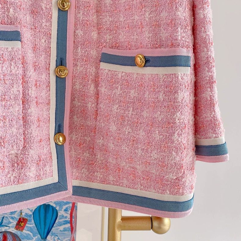Gucci Gucci Pink braided coat Size S / US 4 / IT 40 - 4 Thumbnail