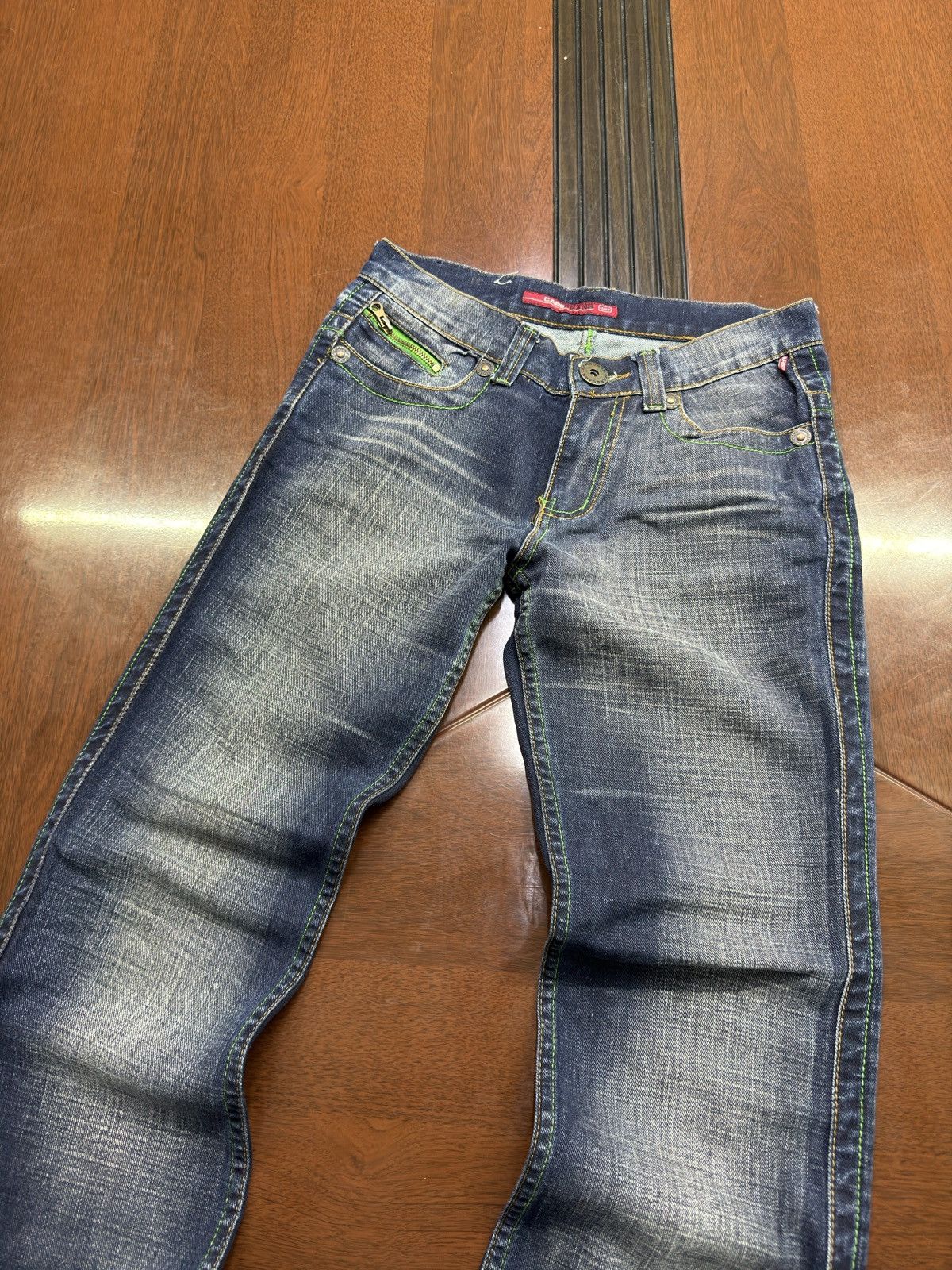 Japanese Brand × Junya Watanabe × Vintage Vintage Washed Flare Stone Cotton Junya Watanabe Style Pants Size US 30 / EU 46 - 5 Thumbnail
