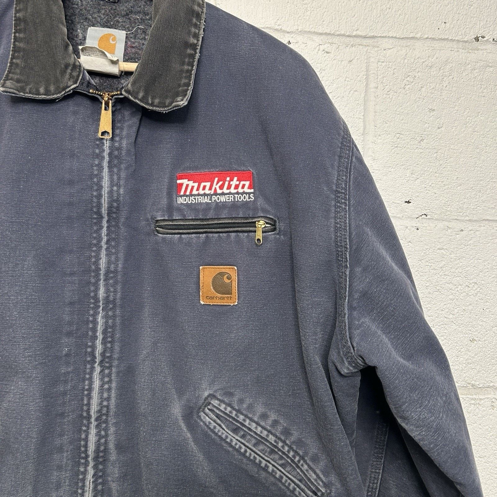 Carhartt Vintage Carhartt Blanket-Lined Detroit Jacket “Petrol” J64 Size US XL / EU 56 / 4 - 3 Thumbnail