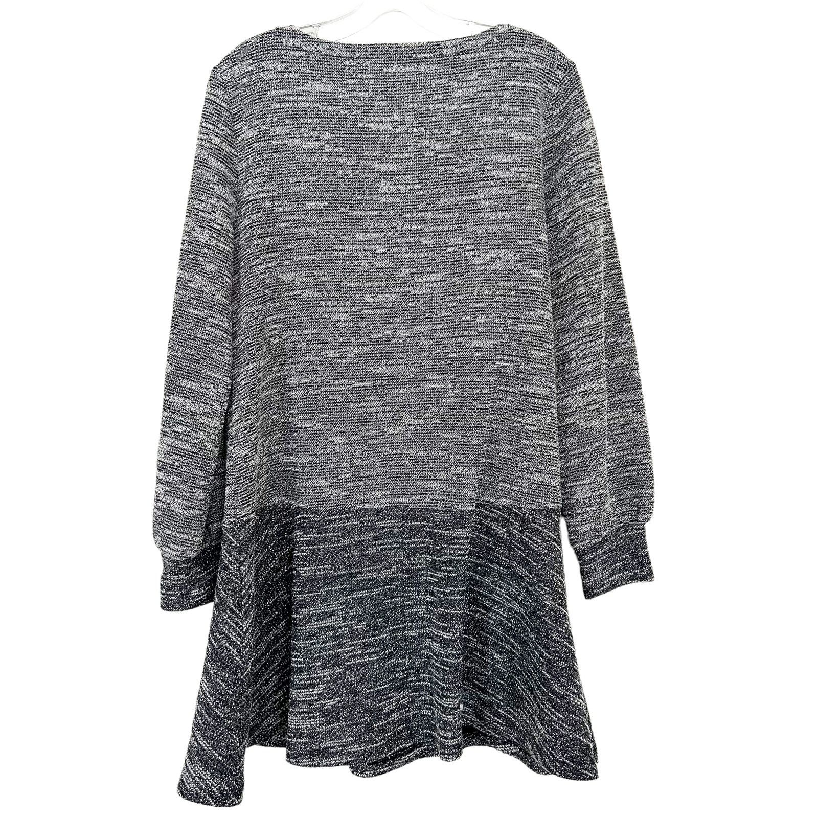 Loft Loft Gray Tweed Peplum Dress Sz M Size M / US 6-8 / IT 42-44 - 4 Thumbnail