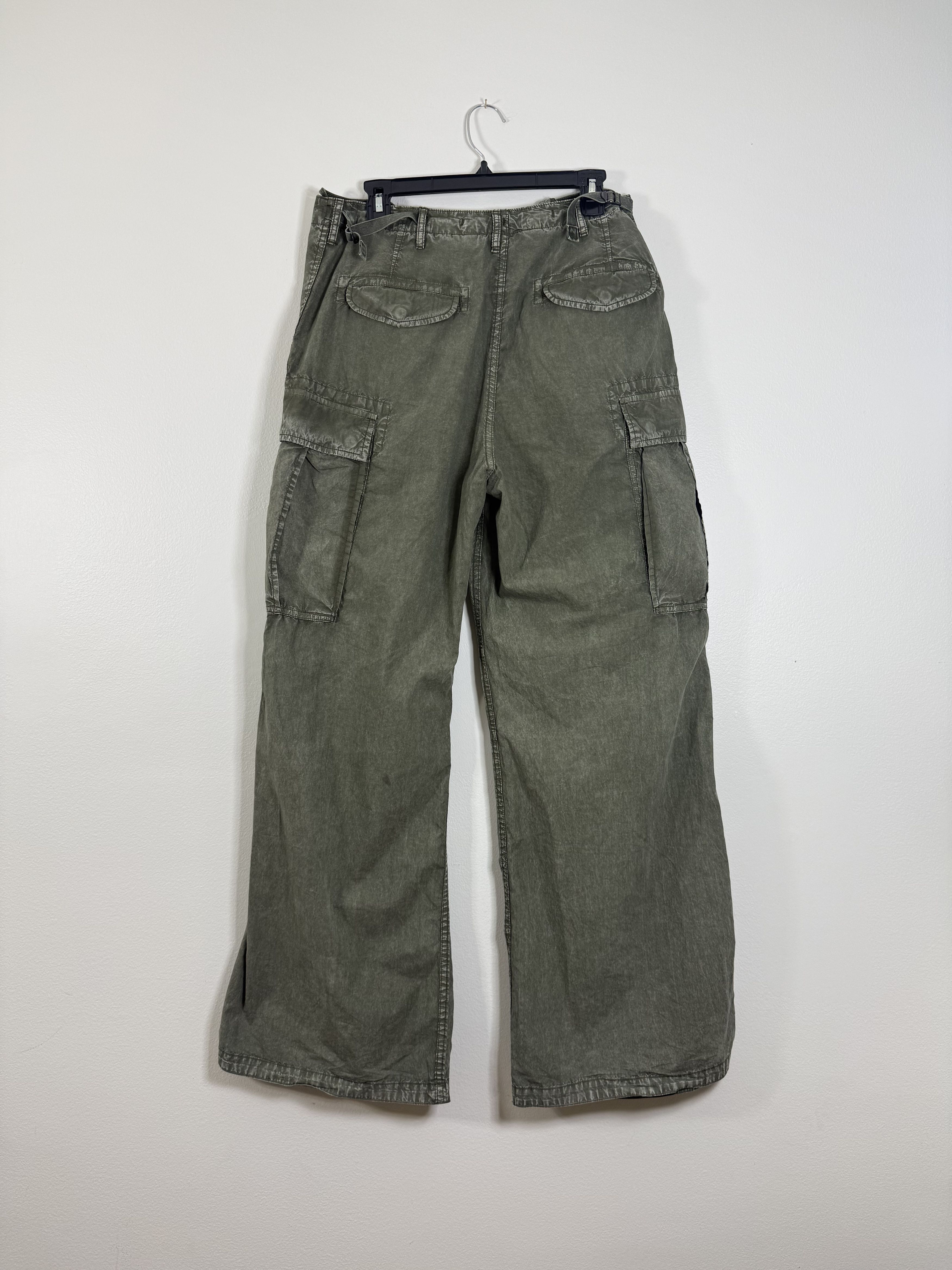 R13 Olive Washed Surplus Cargo Pants Size US 29 - 3 Thumbnail