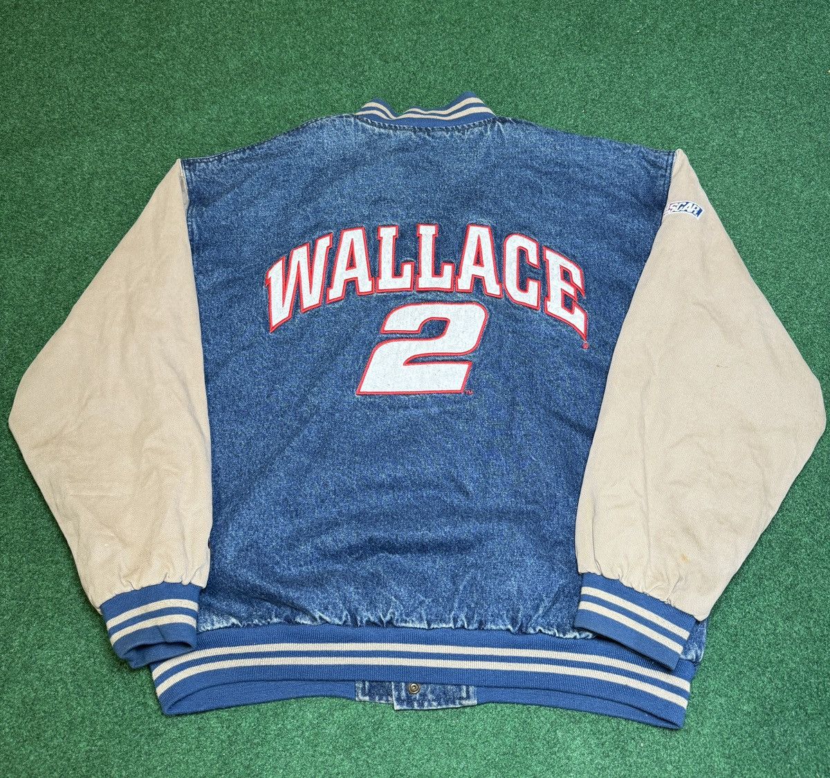 Chase Authentics × NASCAR × Vintage Vintage 90s Rusty Wallace #2 Chase Authentics Denim Jacket Size US XL / EU 56 / 4 - 2 Thumbnail