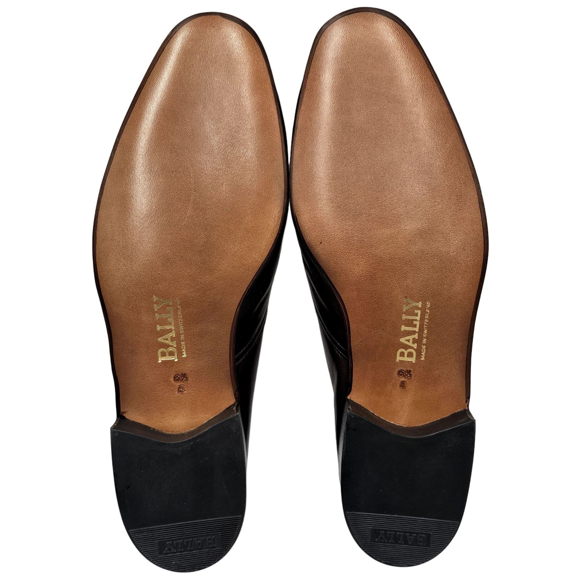 Bally NEW Vintage Bally Men 6.5E Brown Calfskin Leather Dress Shoe Size US 6.5 / EU 39-40 - 4 Thumbnail