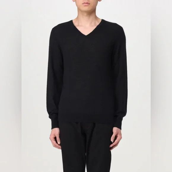 Yves Saint Laurent Yves Saint Laurent | Black Wool Sweater Size US L / EU 52-54 / 3 - 1 Thumbnail