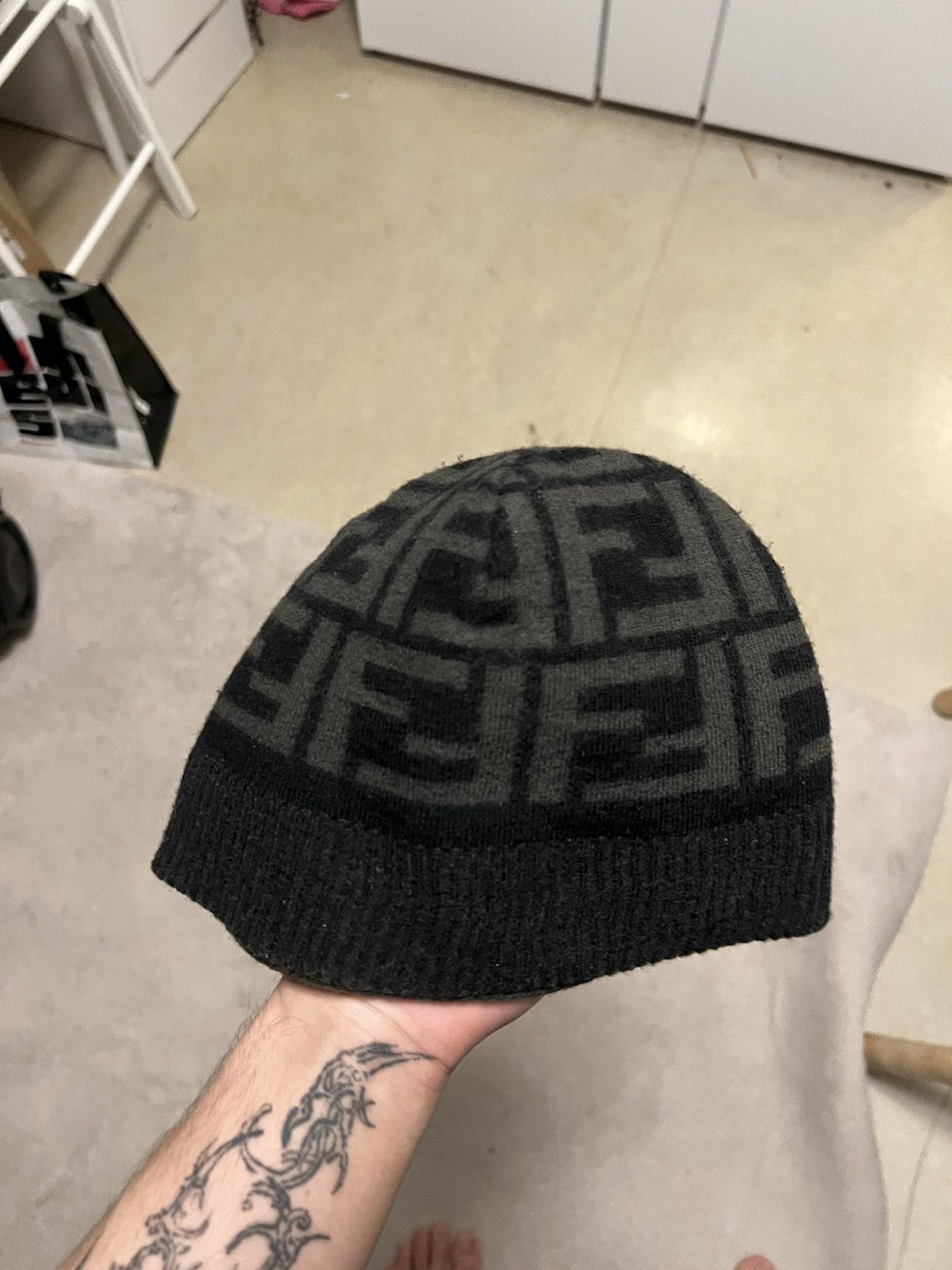 Fendi Fendi monogram Skully/smol beanie Size ONE SIZE - 1 Thumbnail