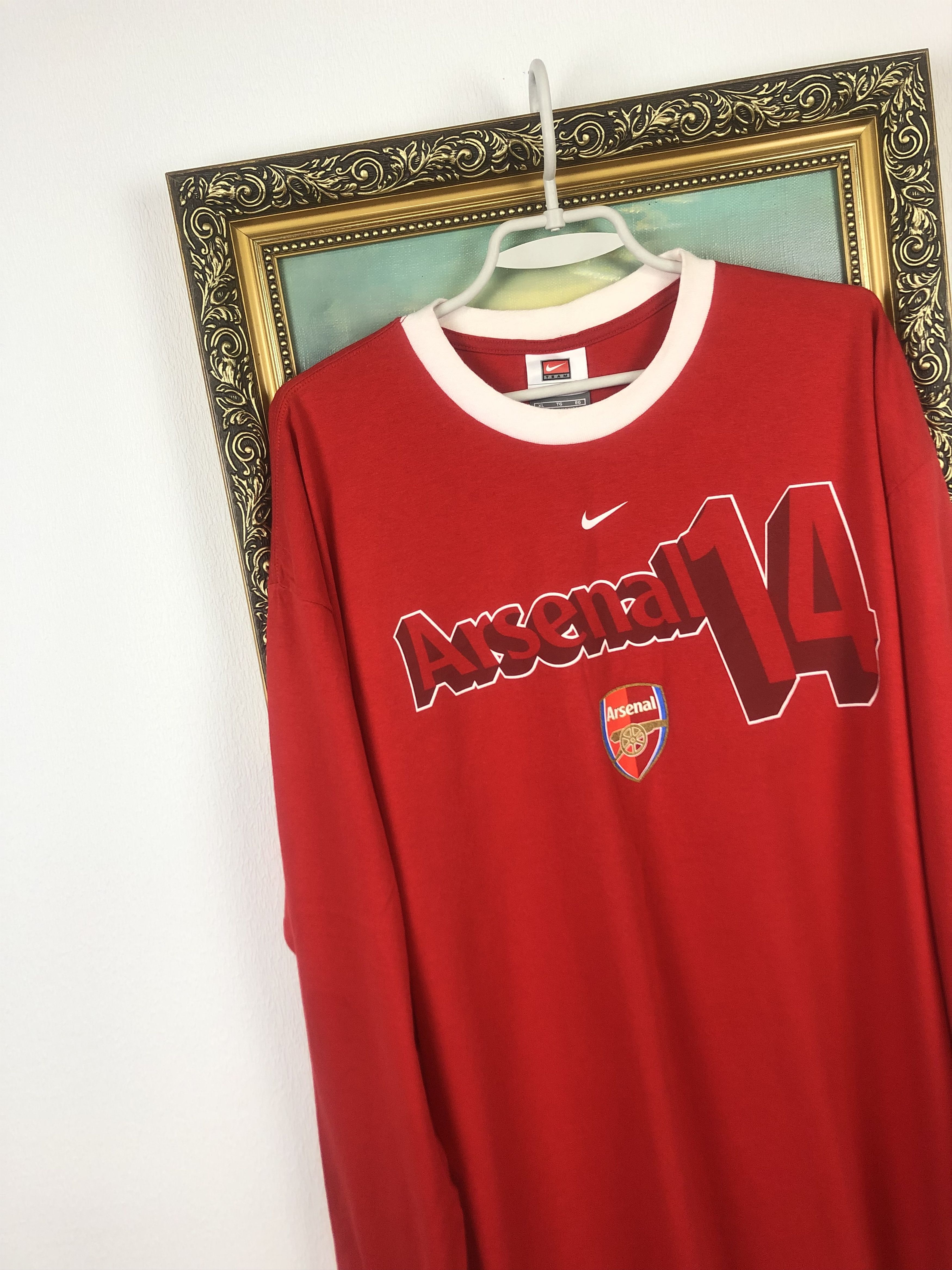 Nike Vintage Arsenal Football Shirt #14 Henry Jersey Long Sleeve Size US XL / EU 56 / 4 - 3 Thumbnail