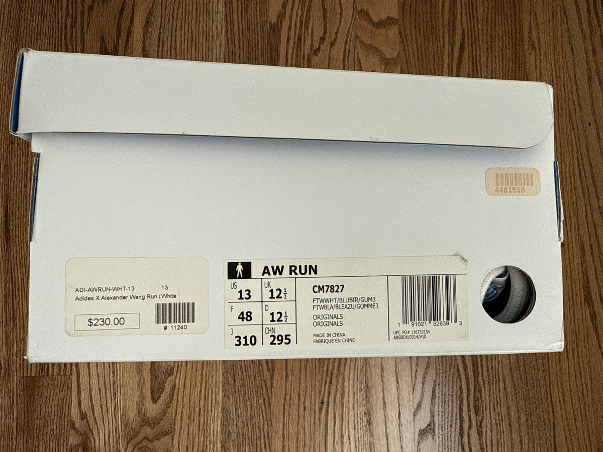 Adidas × Alexander Wang Adidas x Alexander Wang AW Run Sneaker Size US 13 / EU 46 - 8 Thumbnail