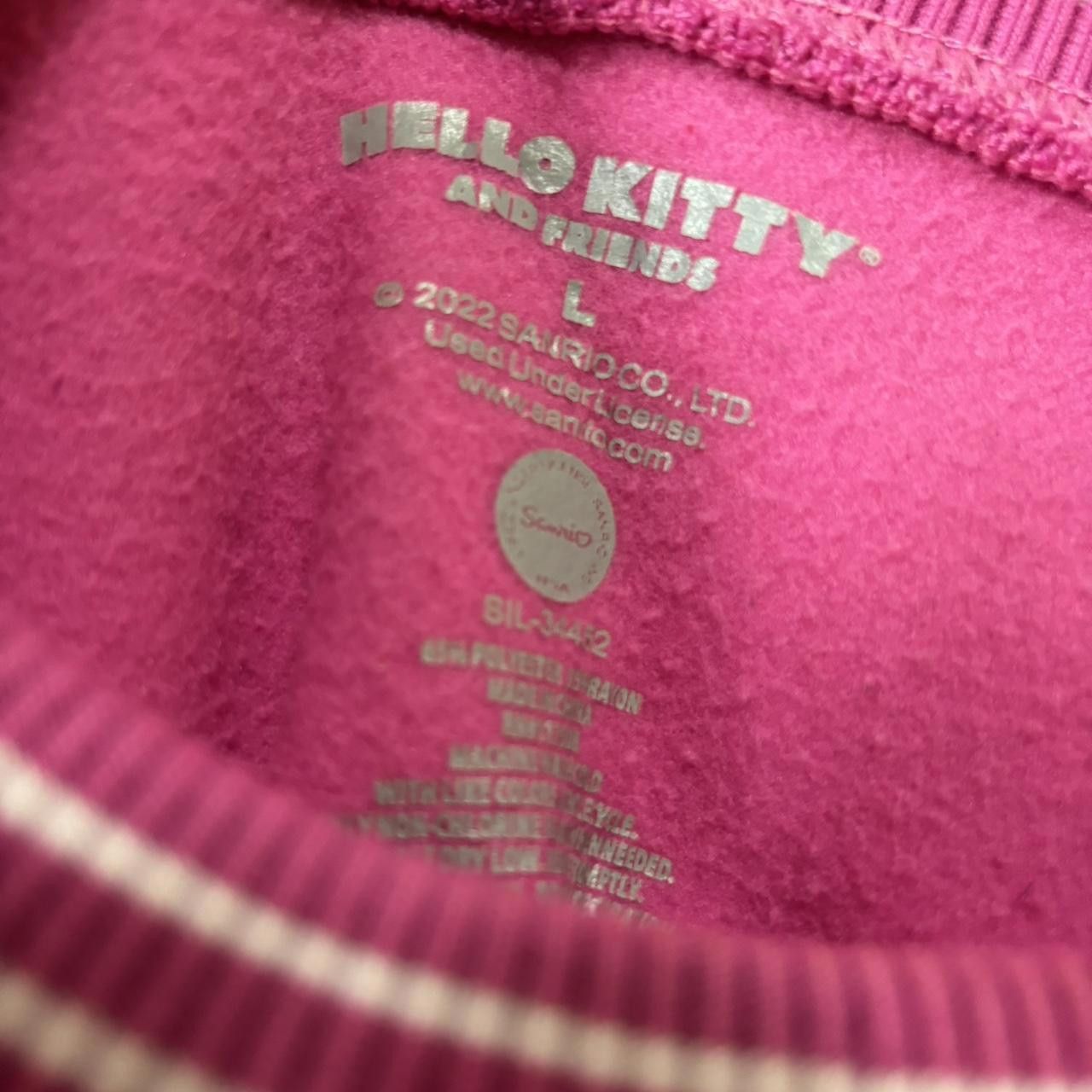 Designer Hello Kitty Women's Pink Sweatshirt Size L / US 10 / IT 46 - 2 Thumbnail