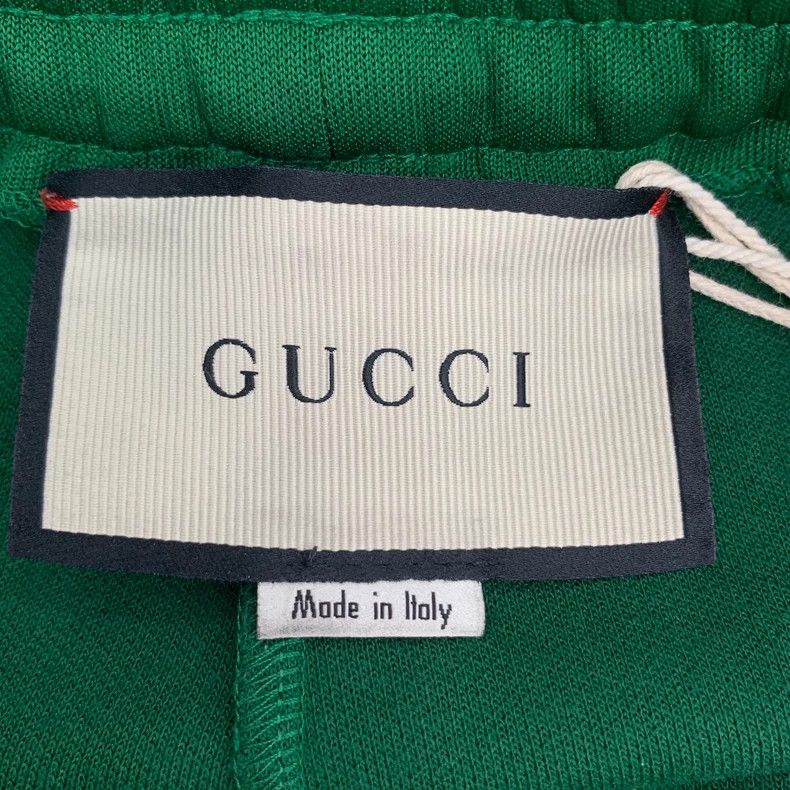 Gucci Gucci Size M Green striped elastic waist drawstring sports Size US 26 / EU 42 - 6 Thumbnail