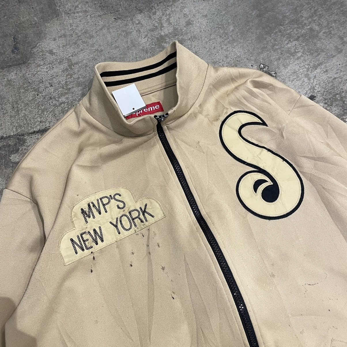 Supreme × Vintage Vintage 90s supreme varsity jacket zip Size US XL / EU 56 / 4 - 2 Thumbnail