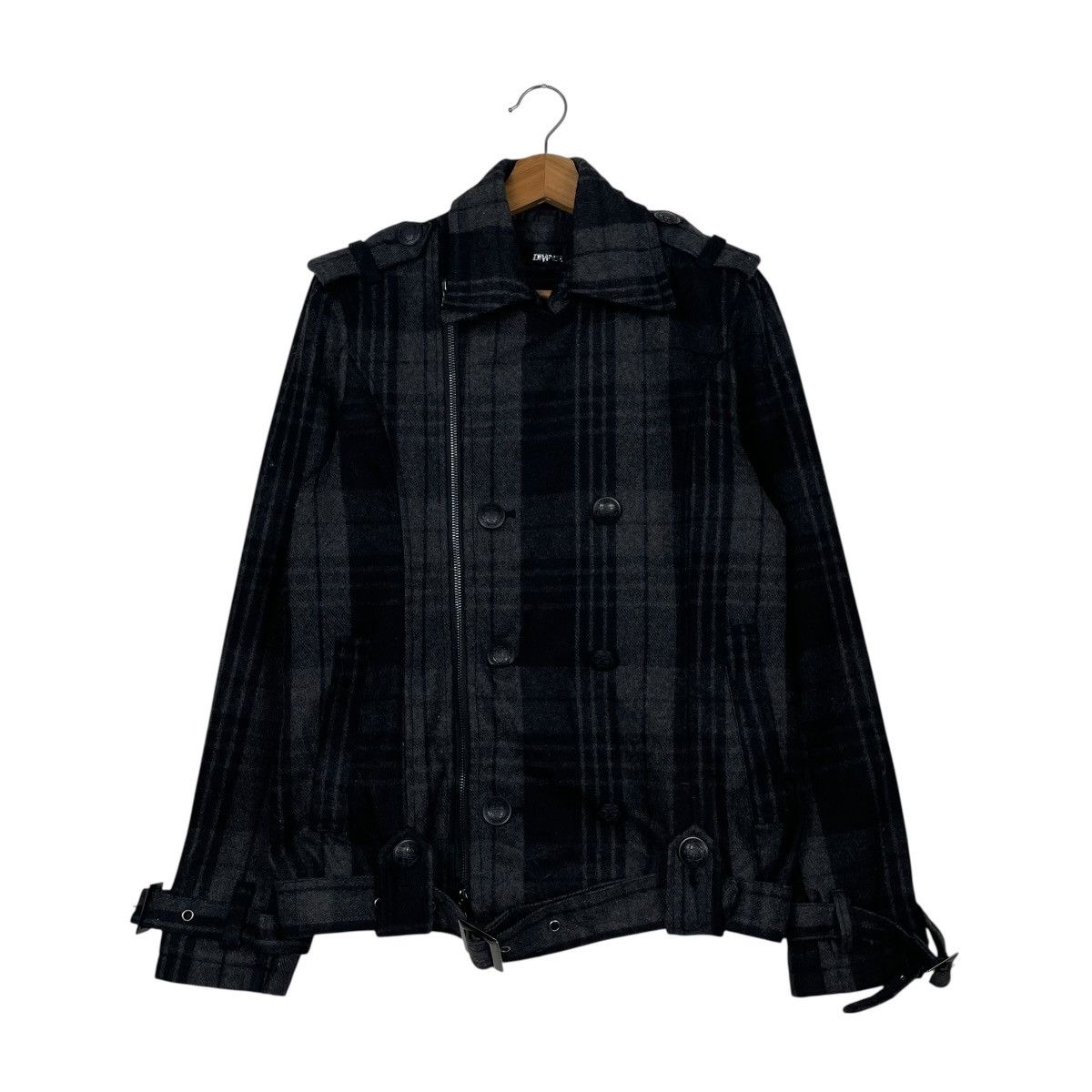 Other Japanese Brand Diviner Tartan Double Breasted Jacket Size US S / EU 44-46 / 1 - 1 Thumbnail