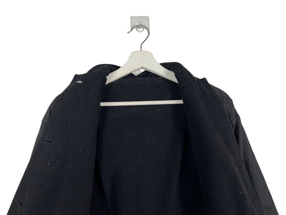 Other 🔥 MARELLA SHADOW BLACK LONG COAT JACKET MADE IN ITALY Size US M / EU 48-50 / 2 - 11 Thumbnail